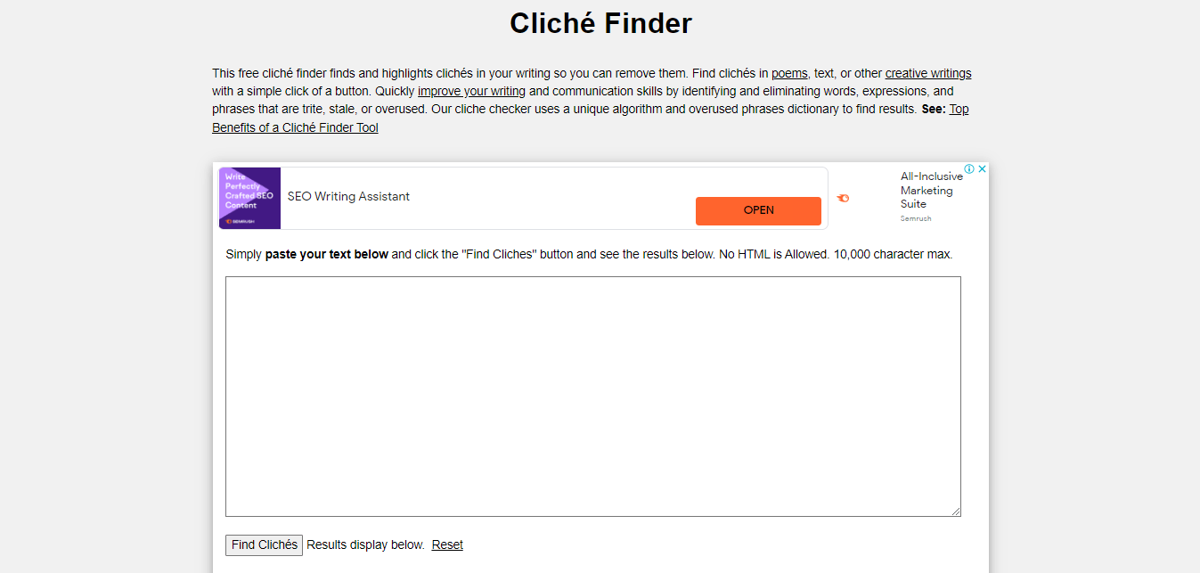 Công cụ Cliché Finder