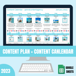 Mẫu Content Calendar, Content Plan