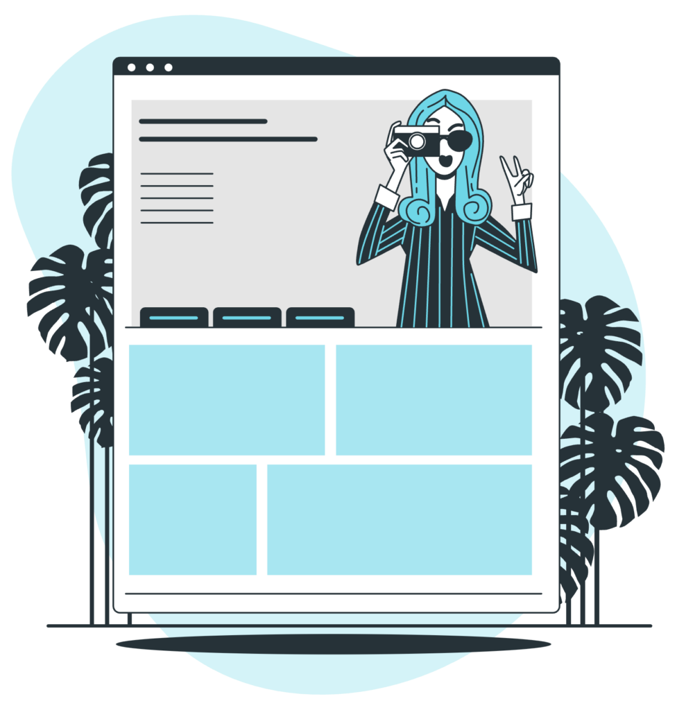 Landing Page minh họa Kind Content