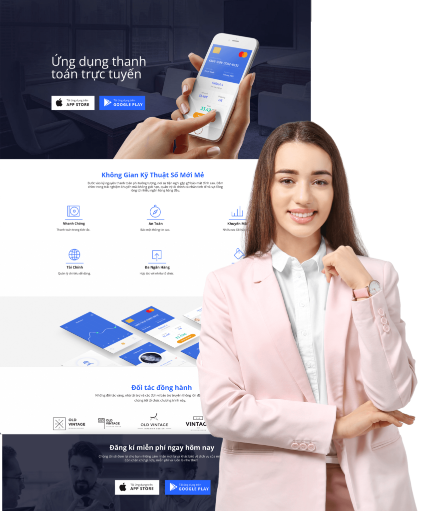 Mẫu landing page công nghệ