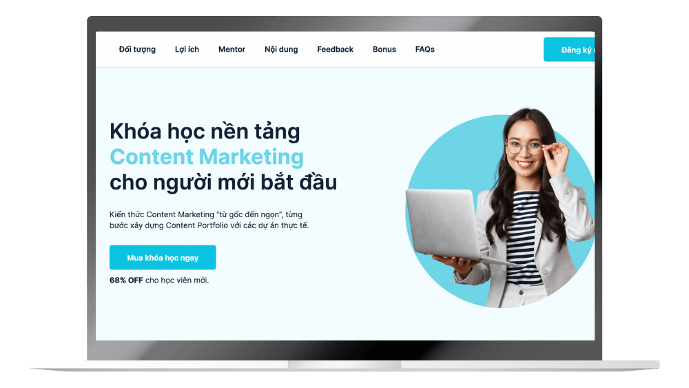 Landing Page giới thiệu dịch vụ, sản phẩm siêu đỉnh