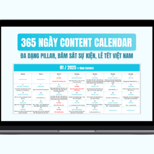 365 ngày Content Calendar nghĩ sẵn