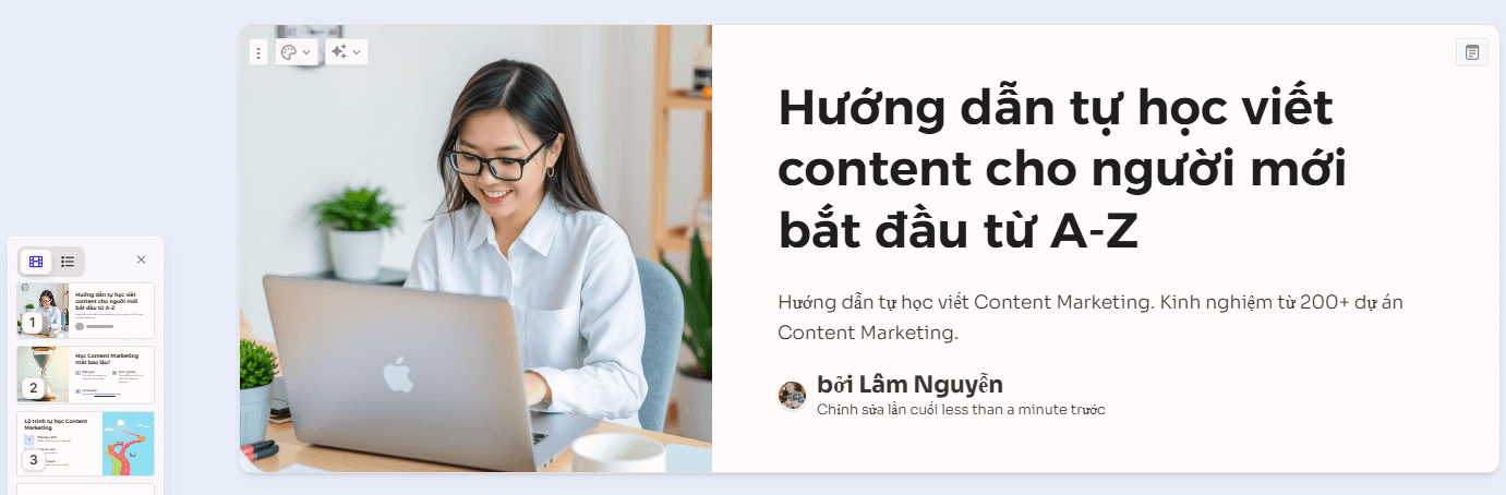 Tool Gamma AI tạo Slide miễn phí, đẹp, nhanh