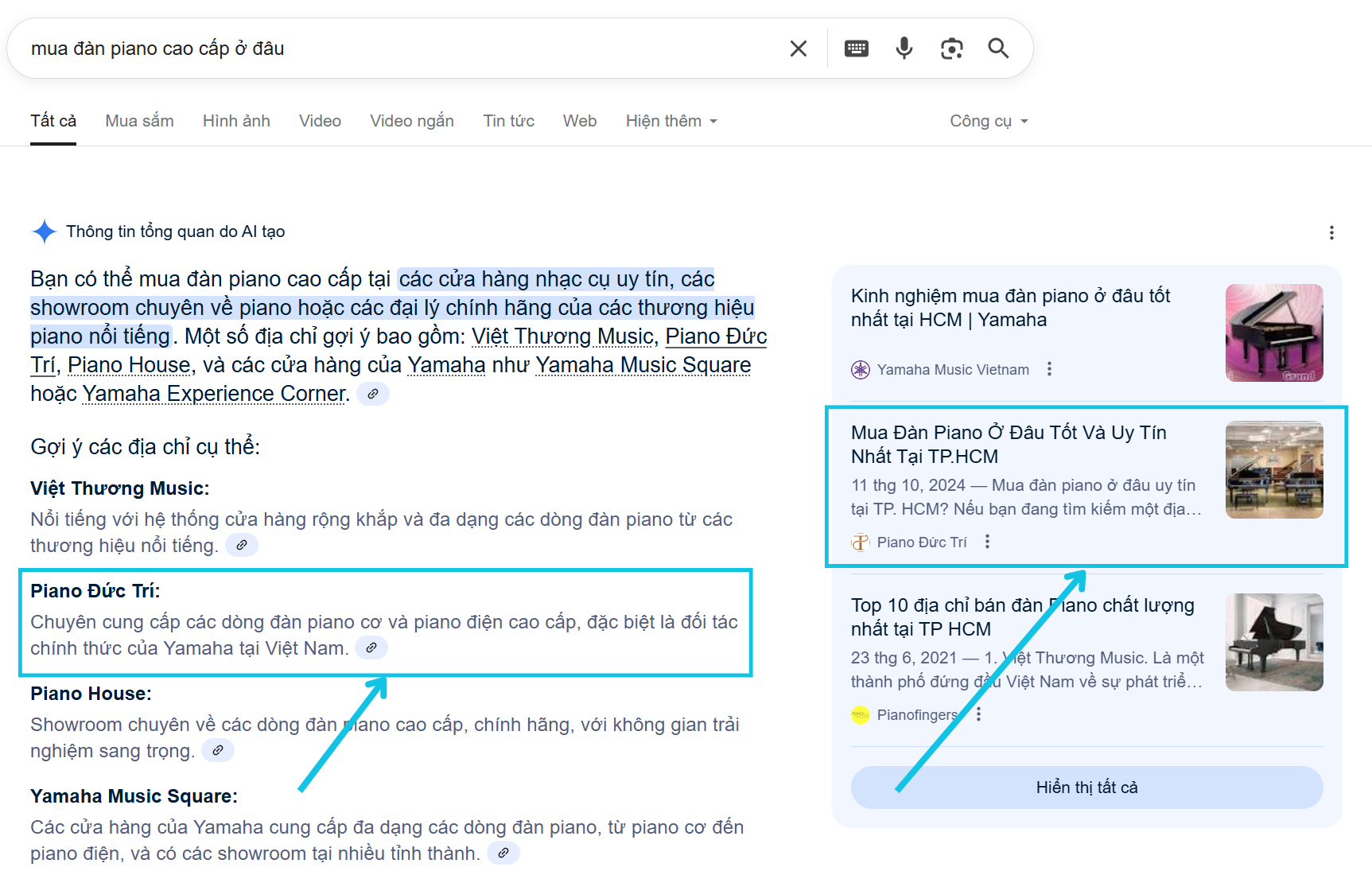 Kiểm tra AI Overviews bằng cách tìm kiếm thủ công trên Google