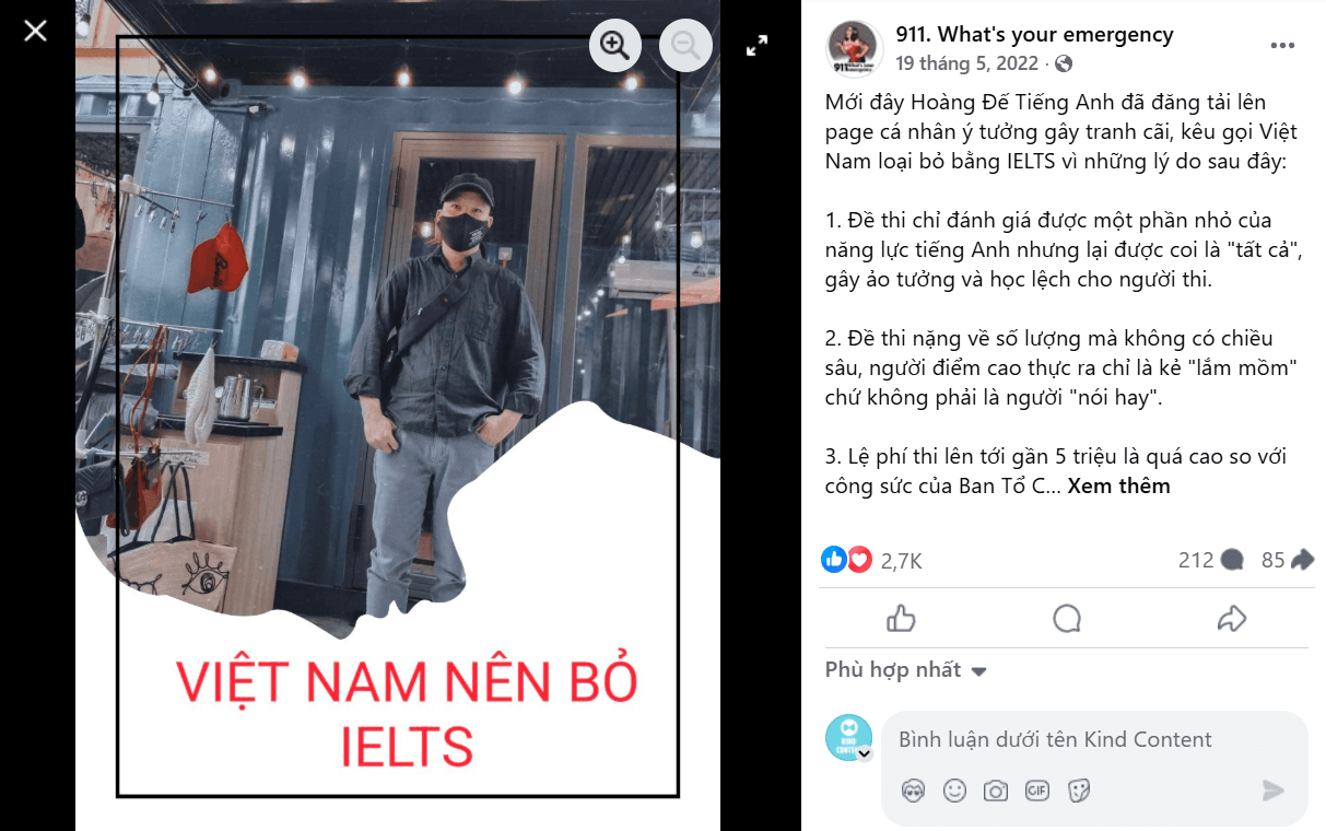 Mẫu Content Viral gây tranh cãi
