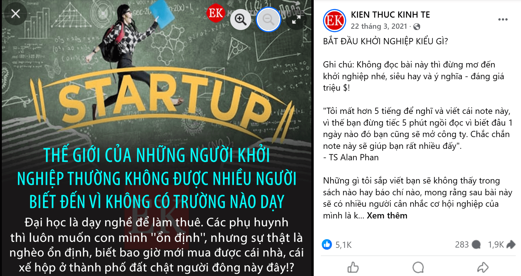 Mẫu Content Viral trúng Insight hoài bão lớn