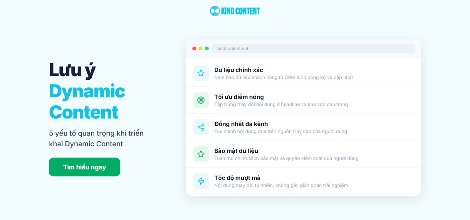 5 yếu tố quan trọng khi triển khai Dynamic Content
