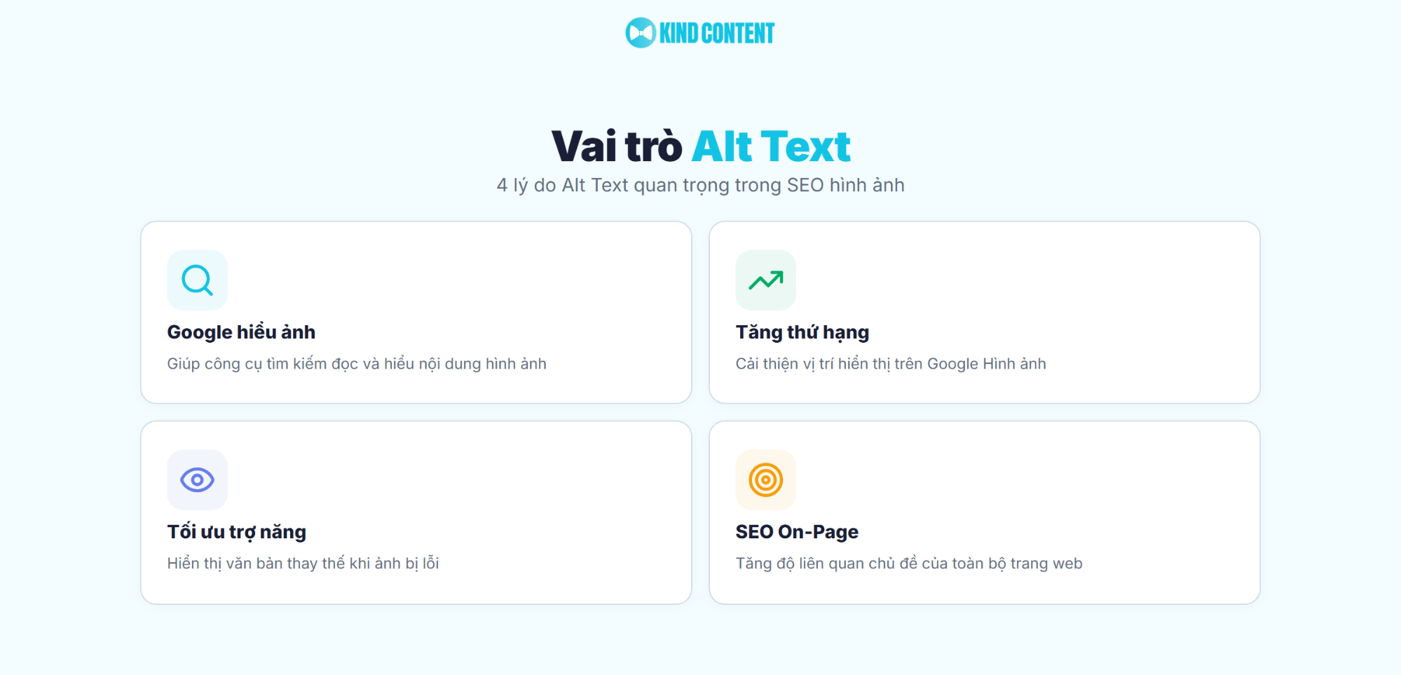 4 lý do Alt Text quan trọng trong SEO hình ảnh