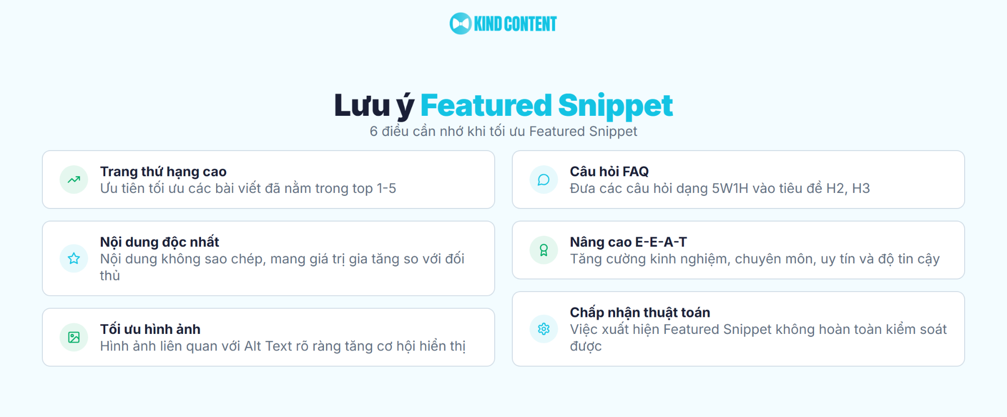 6 điều cần nhớ khi tối ưu Featured Snippet