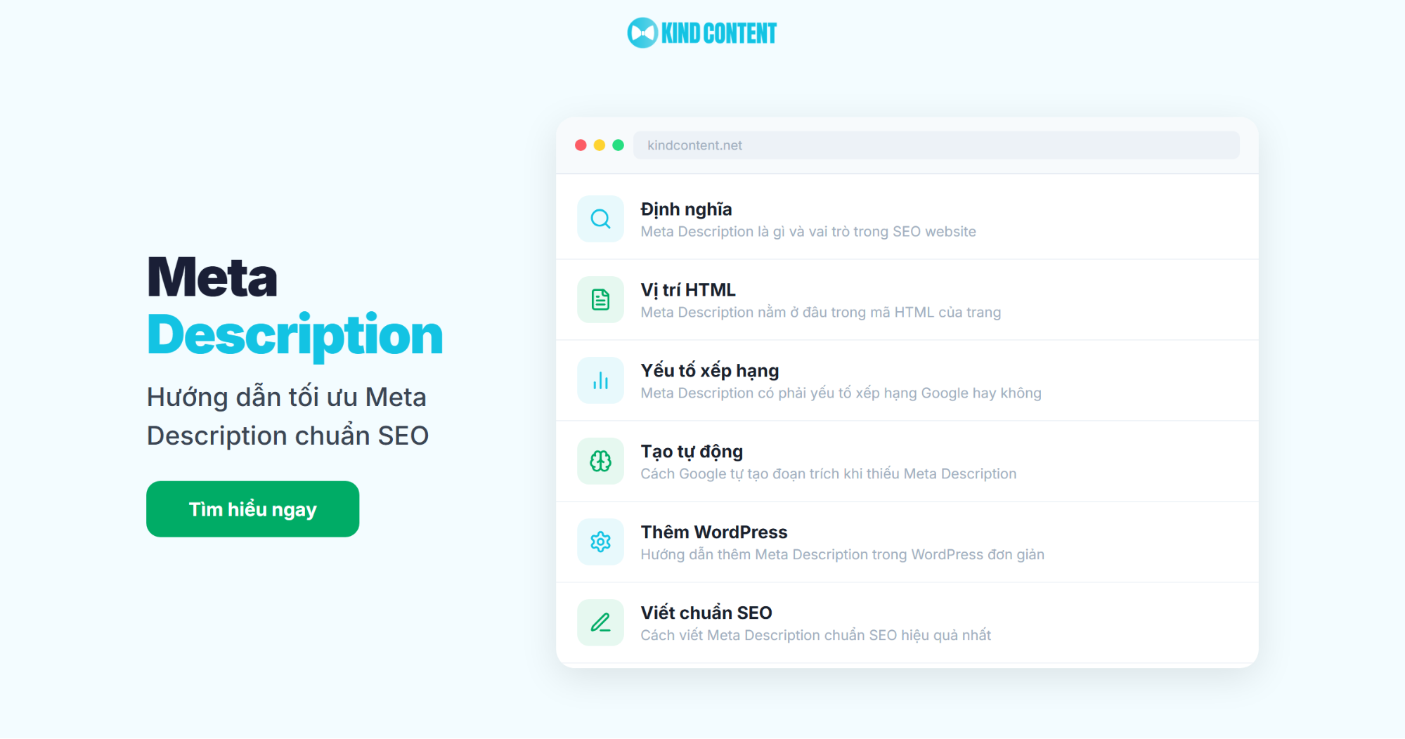 Tối ưu Meta Description