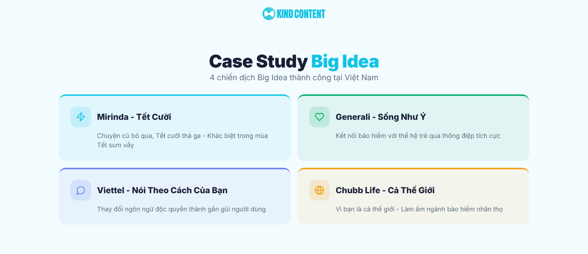 4 chiến dịch Big Idea thành công tại Việt Nam