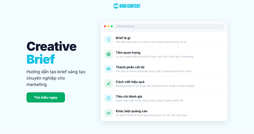 Creative Brief là gì? Cách viết, template và tiêu chí đánh giá