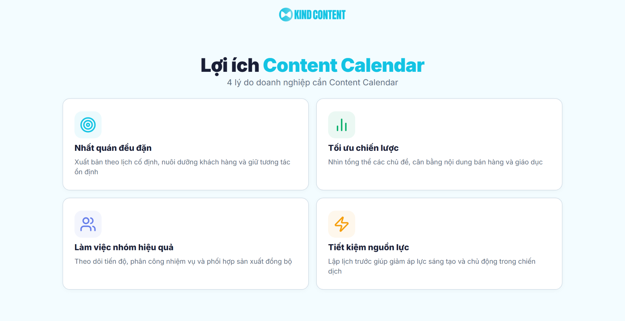 4 lý do doanh nghiệp cần Content Calendar