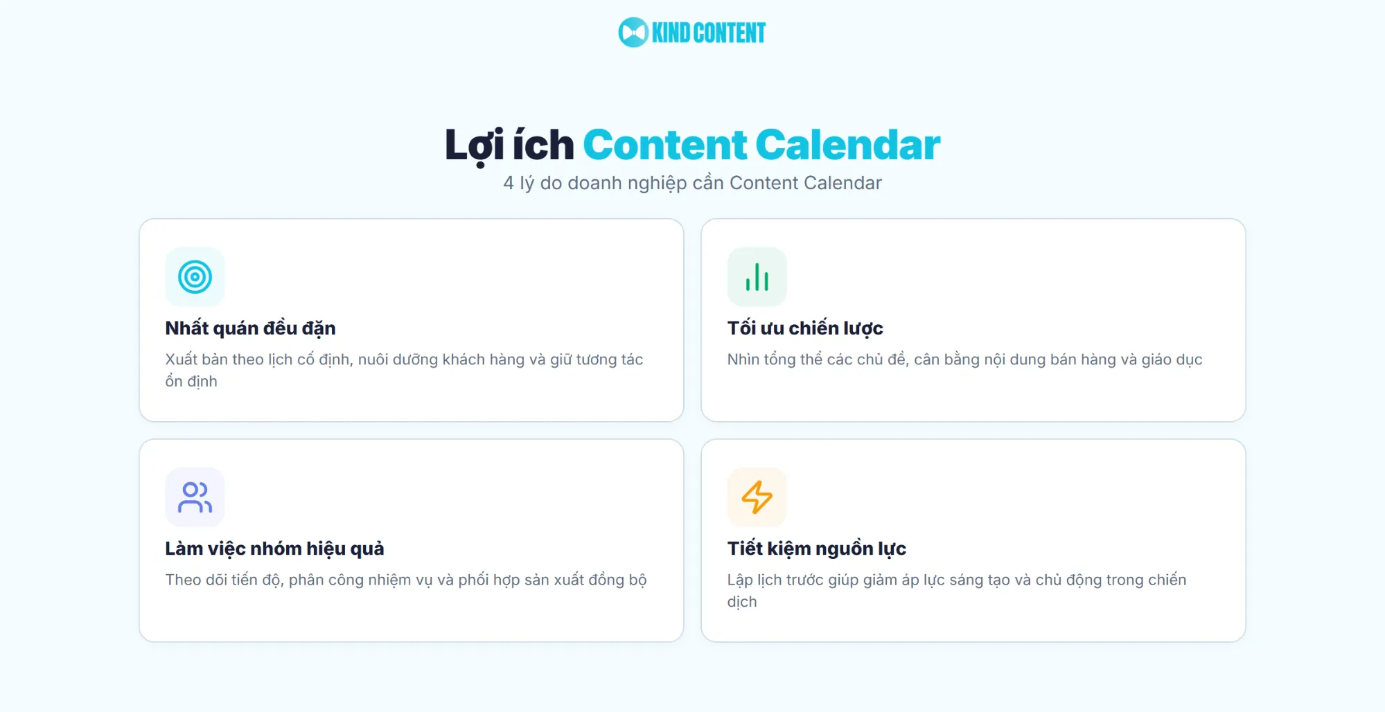 4 lý do doanh nghiệp cần Content Calendar
