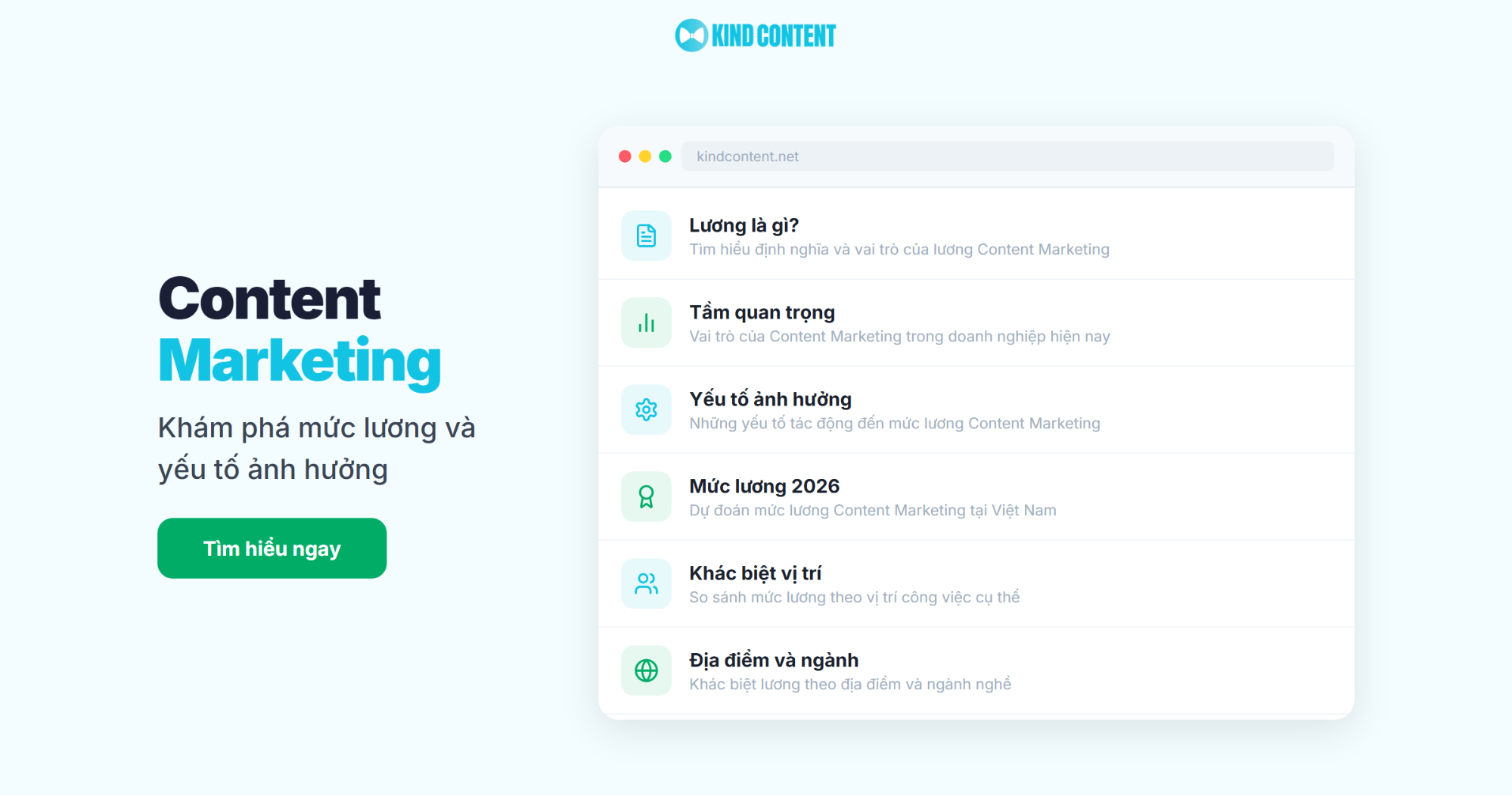So sánh lương Content Marketing tại Việt Nam theo vị trí 2026