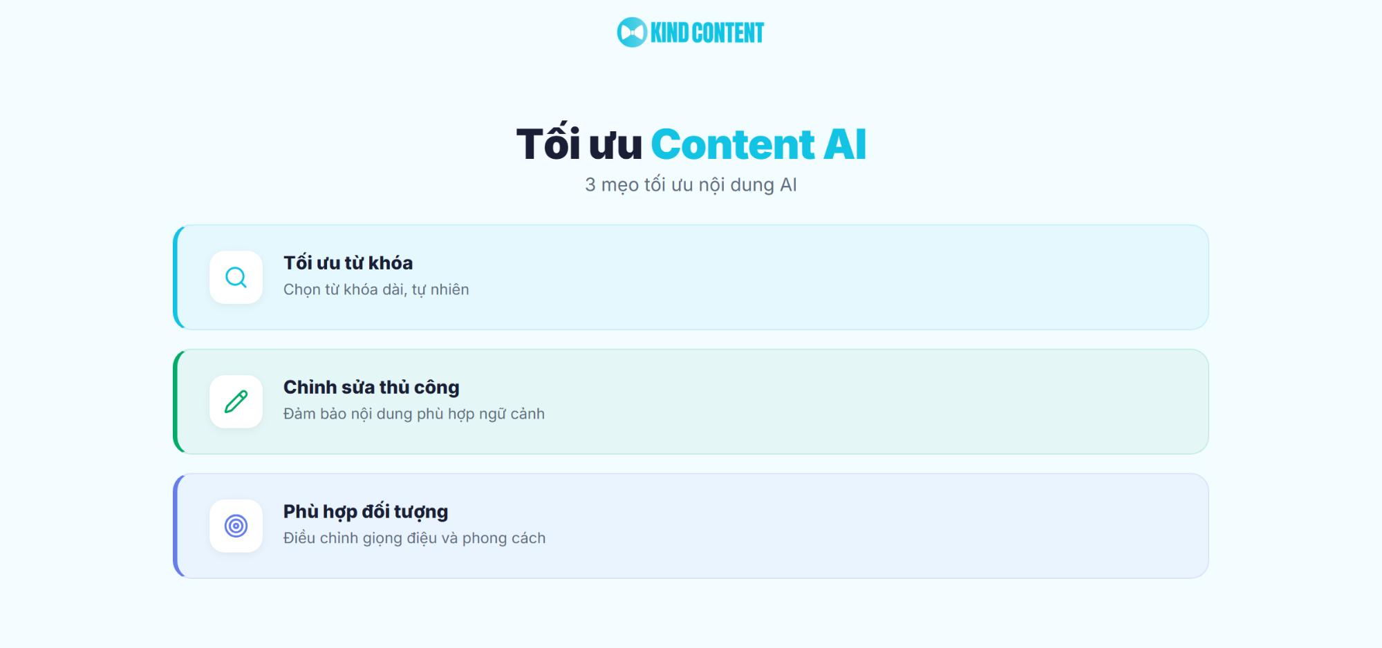 3 mẹo tối ưu nội dung AI