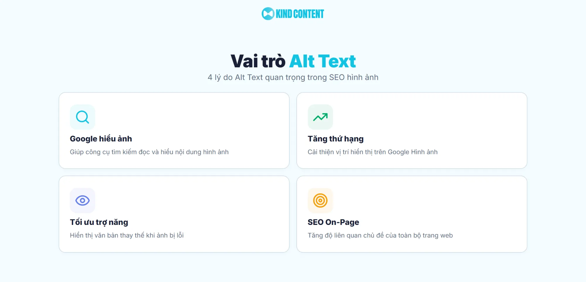 4 lý do Alt Text quan trọng trong SEO hình ảnh