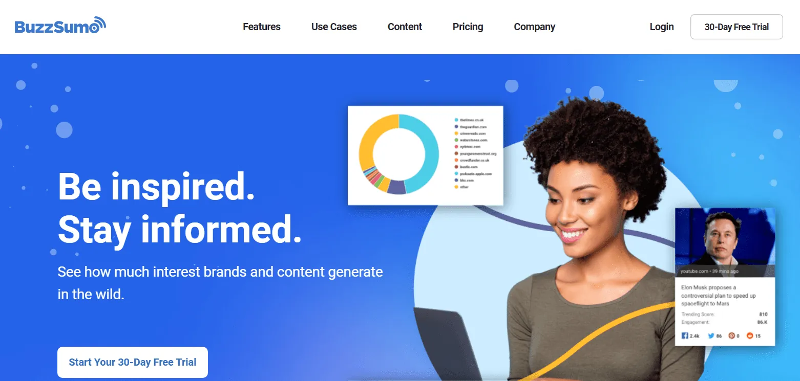 Công cụ viết content Buzzsumo