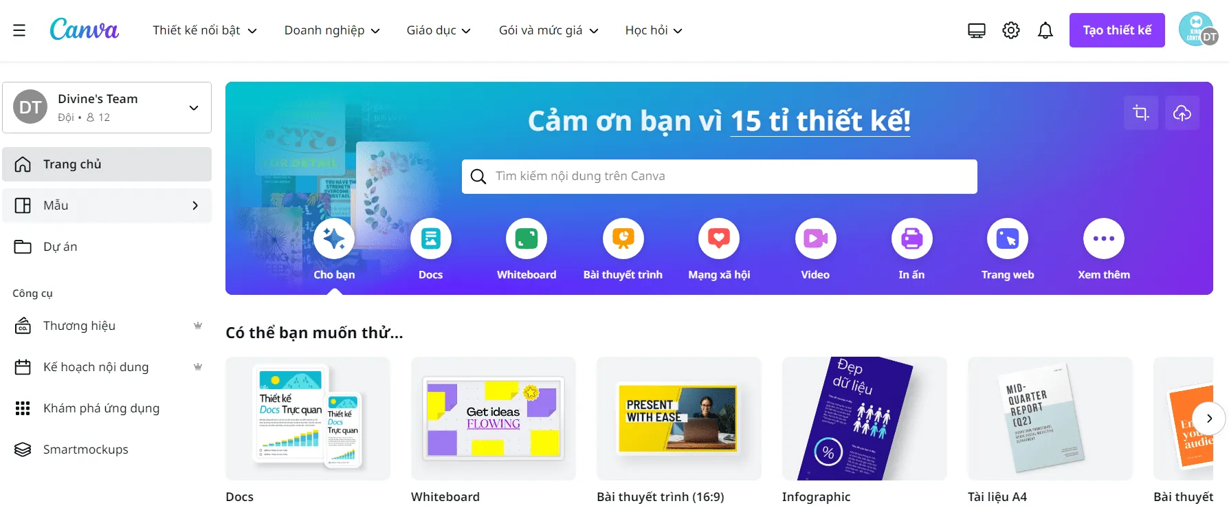 Phần mềm hỗ trợ viết content facebook Canva