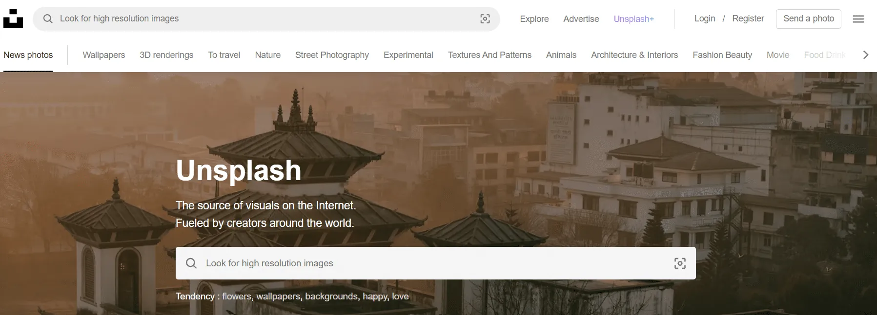 Các công cụ viết content Unsplash