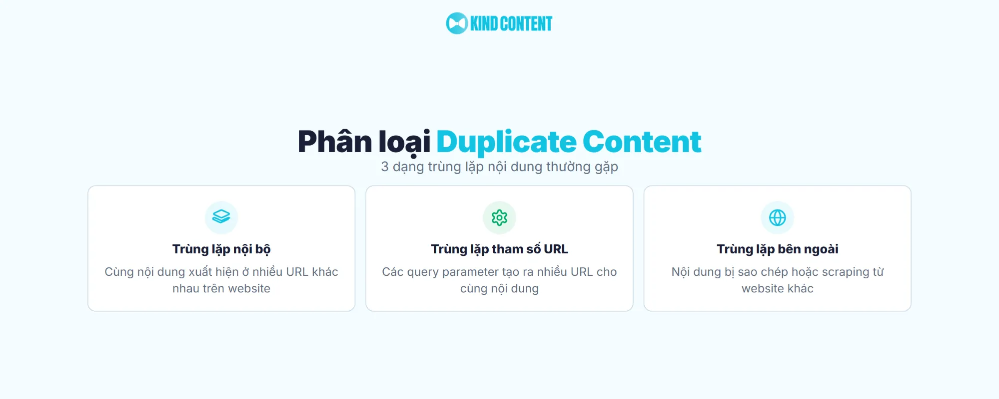 3 dạng trùng lặp nội dung thường gặp