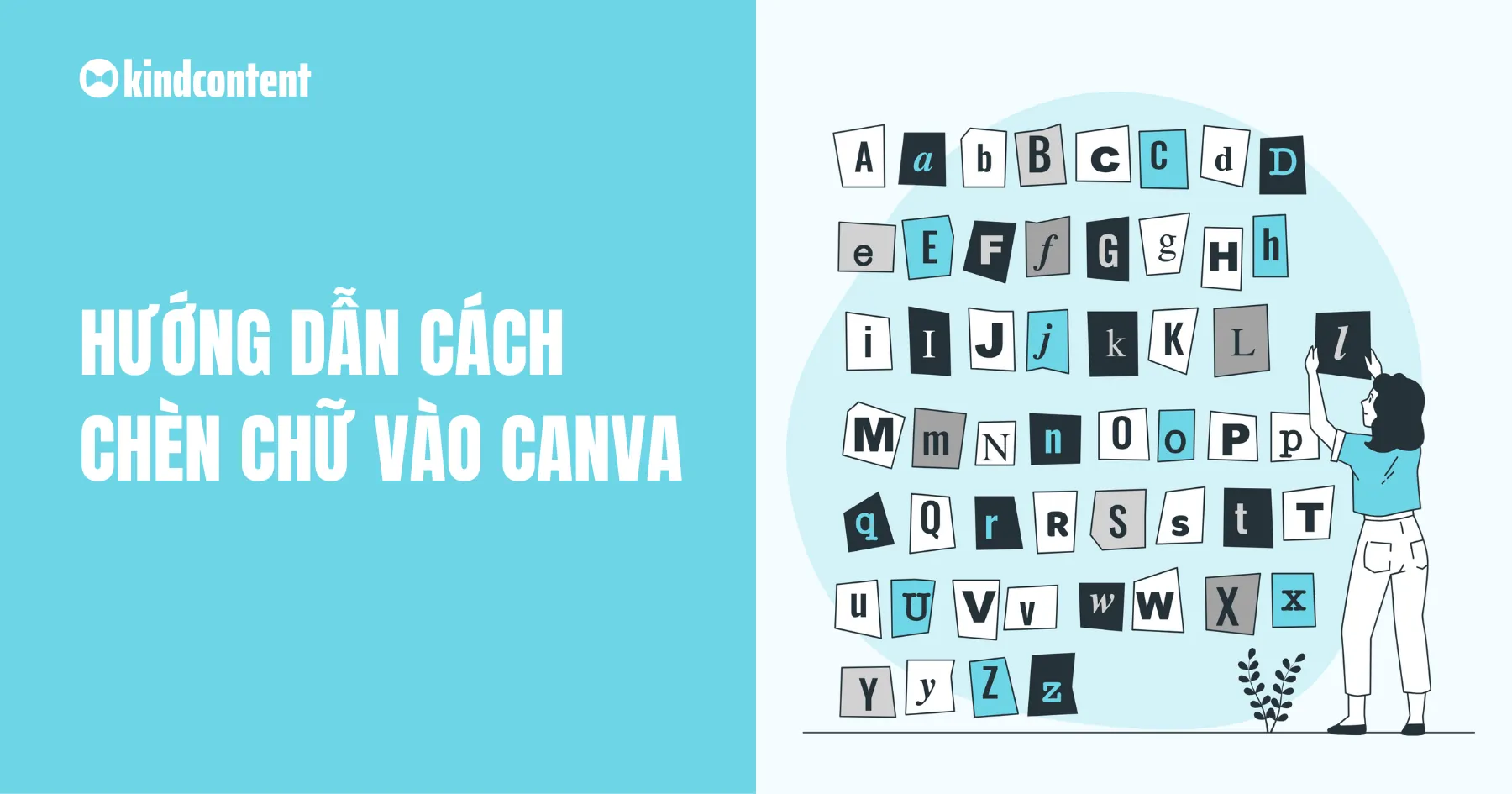 cách chèn chữ vào canva
