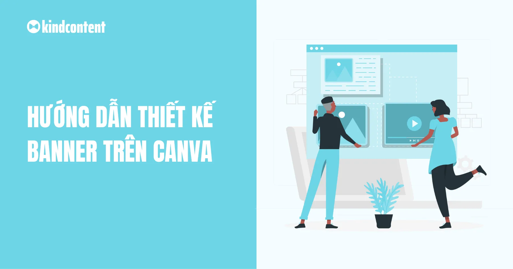 thiết kế banner trên canva
