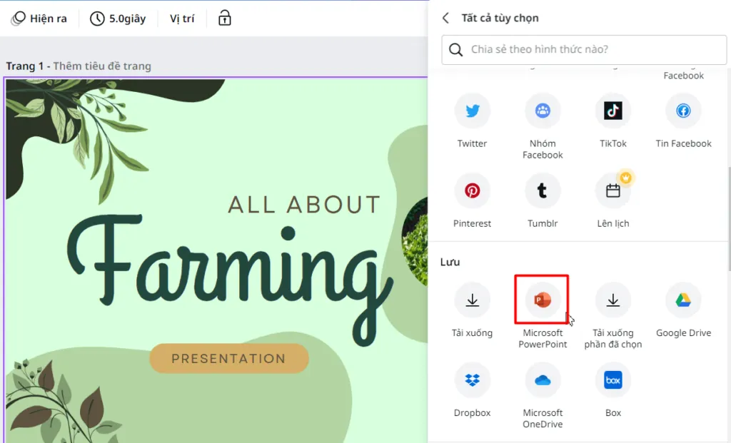 Chọn đúng biểu tượng PowerPoint