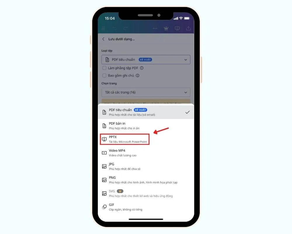 Tệp PPTX chính là tệp PowerPoint