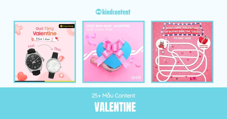 25+ mẫu content Valentine chuyển đổi doanh số cực cao 2026