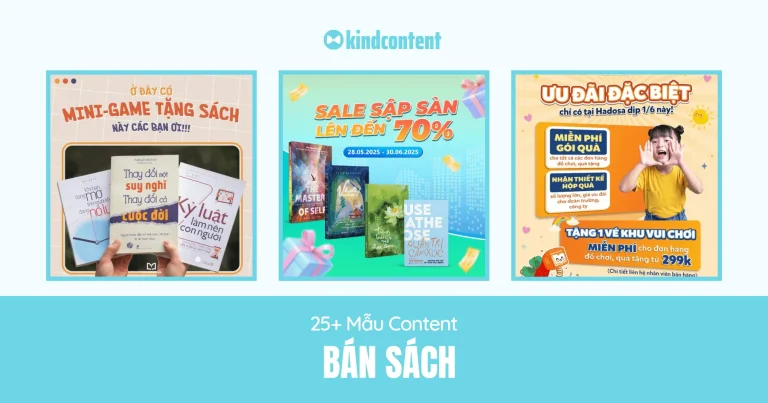 25+ mẫu content bán sách ấn tượng gây chuyển đổi cao 2026