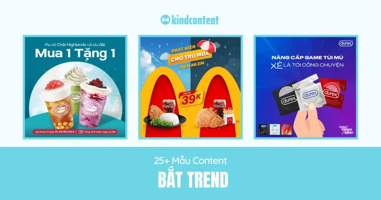 50+ mẫu content bắt trend mới nhất 2024, tổng hợp từ A-Z