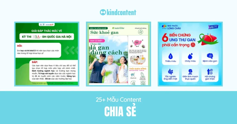 25+ mẫu content chia sẻ “được săn đón” nhất năm 2026