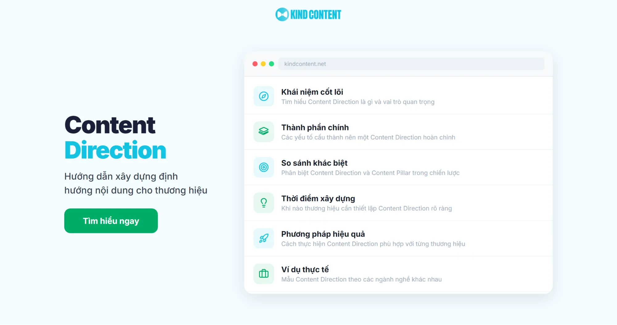 Xác định Content Direction