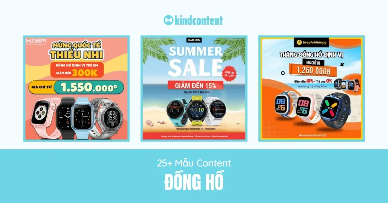 25+ mẫu content đồng hồ ấn tượng, thu hút sự quan tâm 2026
