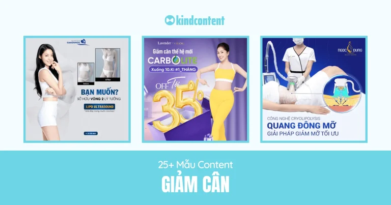 25+ mẫu content giảm cân chạm đúng insight khách hàng 2026