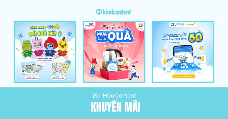 25+ mẫu content khuyến mãi hút khách yêu thích nhất 2026