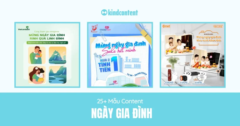 25+ mẫu content ngày gia đình hấp dẫn, dễ viral nhất 2026