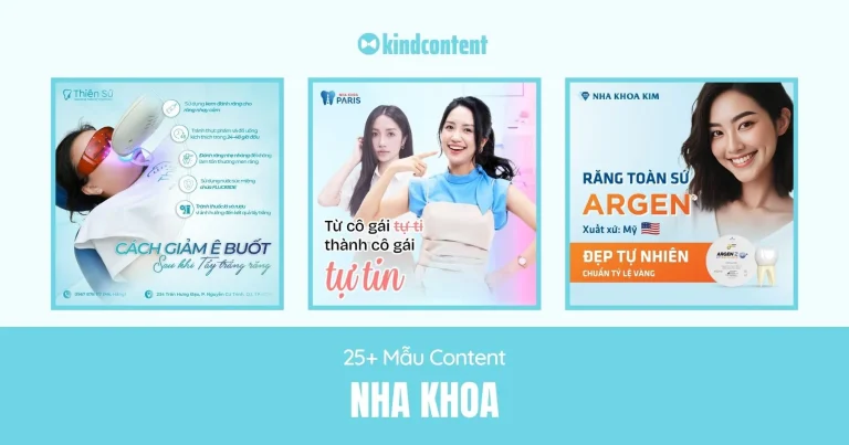 25+ mẫu content nha khoa ấn tượng giúp tăng doanh thu 2026