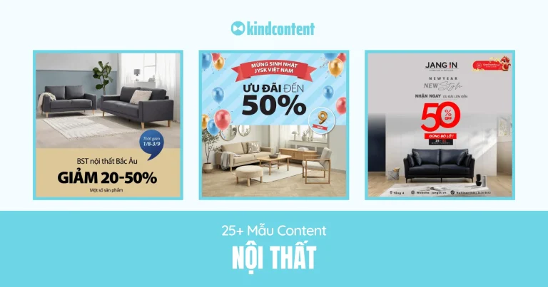 25+ mẫu content nội thất được yêu thích nhất năm 2026