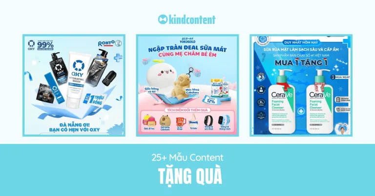 25+ mẫu content tặng quà mới nhất, cực thu hút 2026