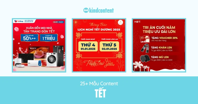 30+ mẫu content Tết thu hút 2025 chạm đến trái tim người xem