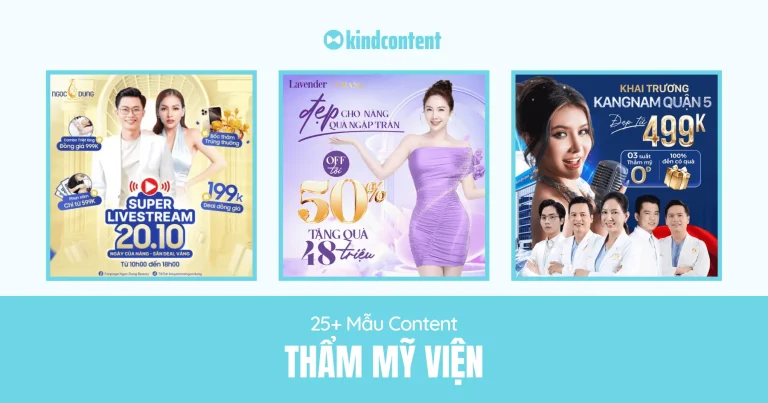25+ mẫu content thẩm mỹ viện đơn giản, chốt nghìn đơn 2026