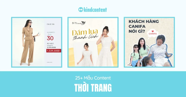25+ mẫu content thời trang hay, thu hút khách hàng 2026