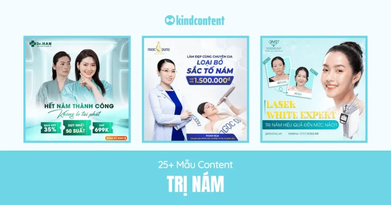 25+ mẫu content trị nám lôi cuốn, tăng tỉ lệ chốt đơn 2026
