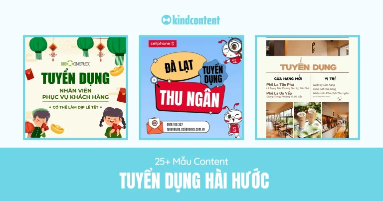 25+ mẫu content tuyển dụng hài hước và hút “nhân tài” 2026