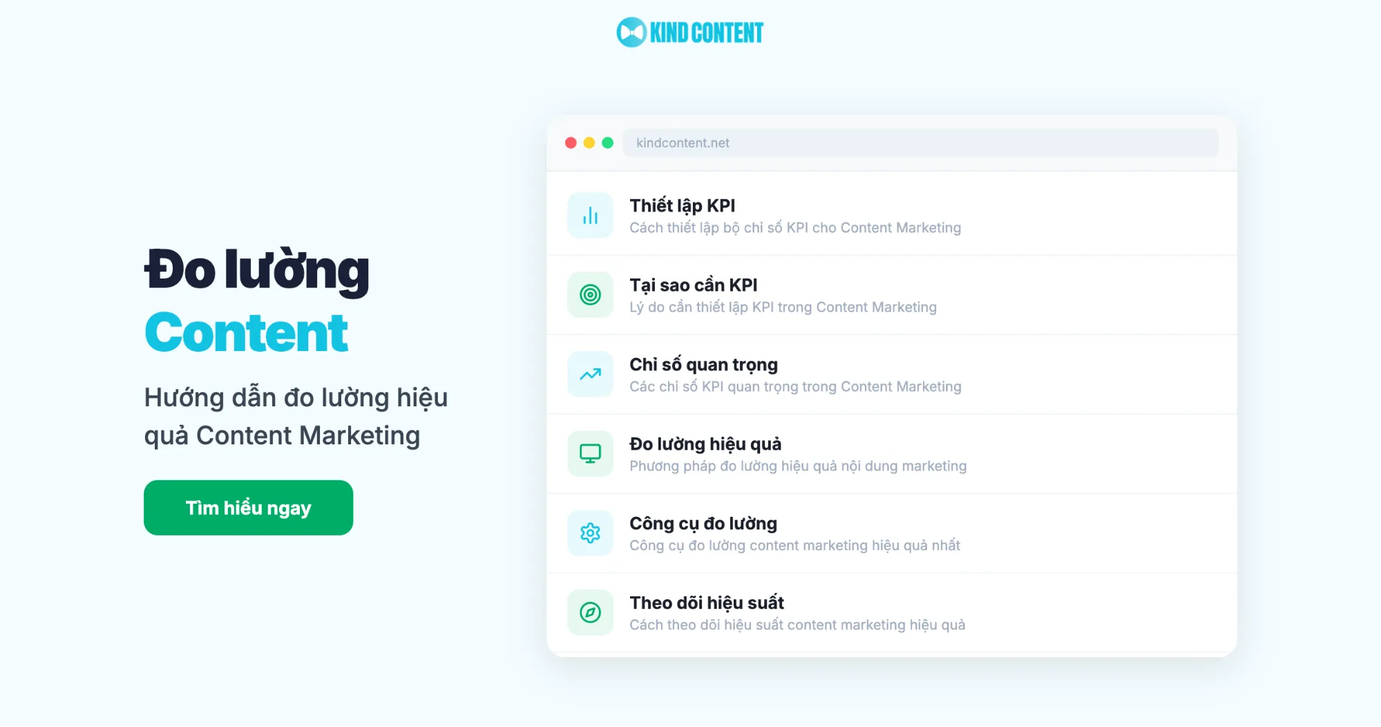 Thiết lập bộ chỉ số KPI cho Content