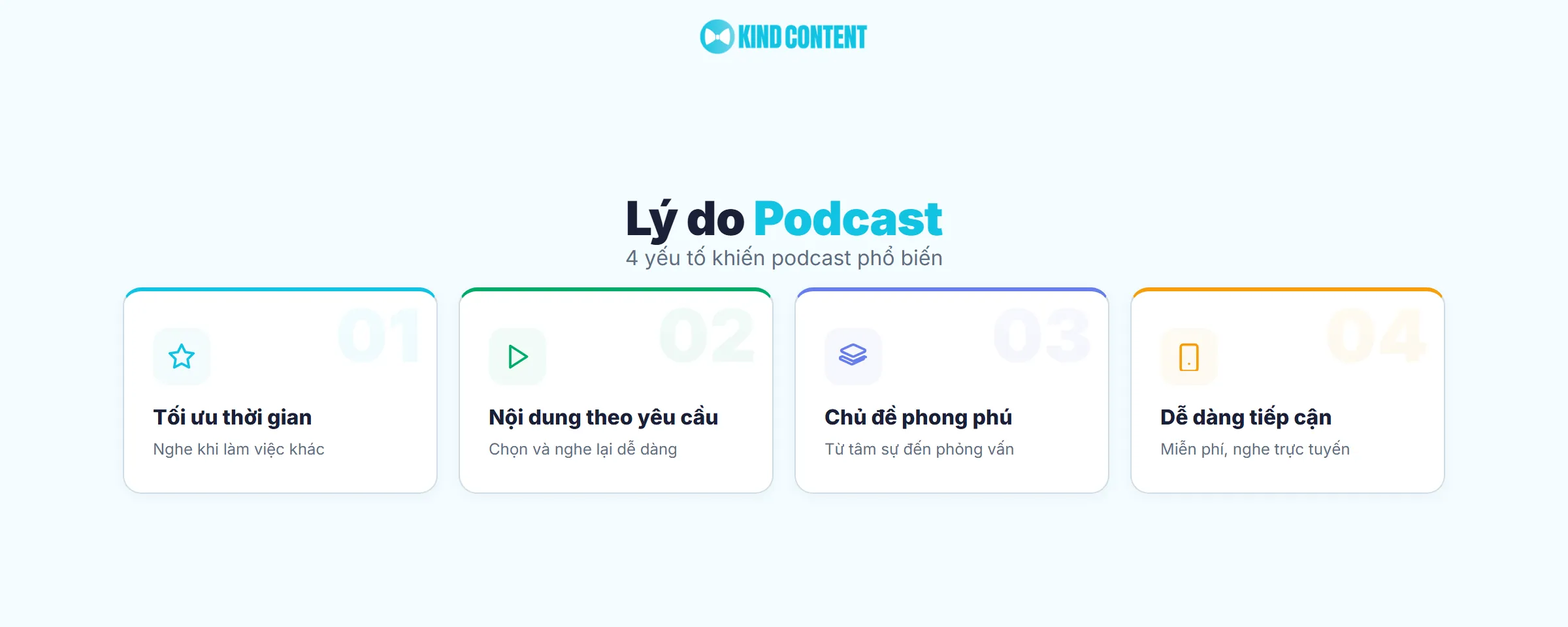 4 yếu tố khiến podcast phổ biến