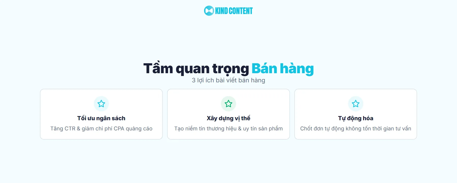 Tầm quan trọng của việc viết content bán hàng Kind Content