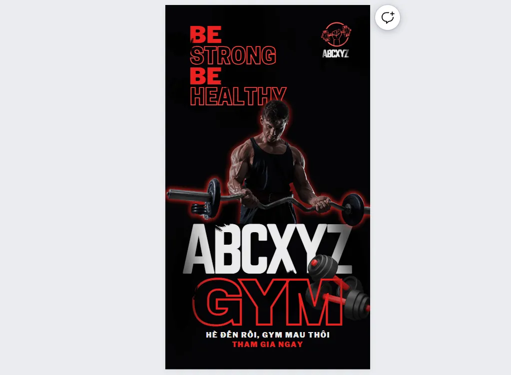 Thay đổi lại nội dung văn bản trong Poster